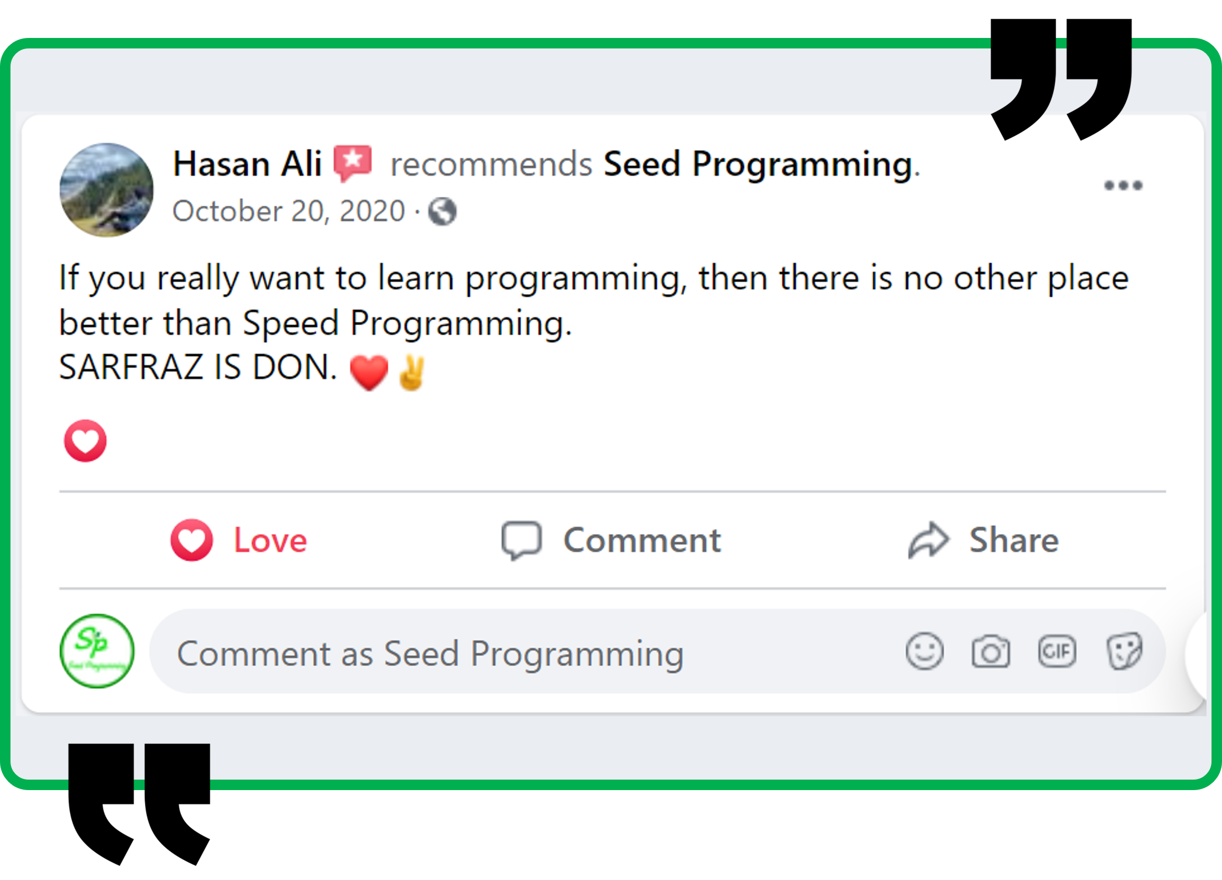School of Seed Programming – Nourishing the programmer in you!
