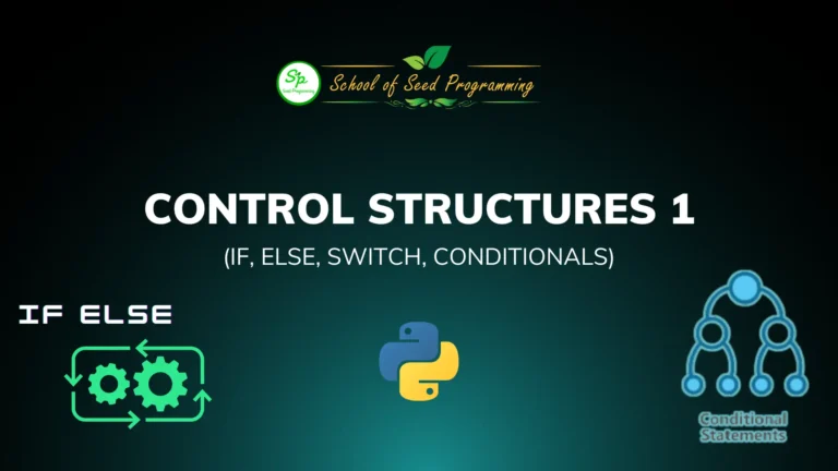 3. Control Structures 1 – Python
